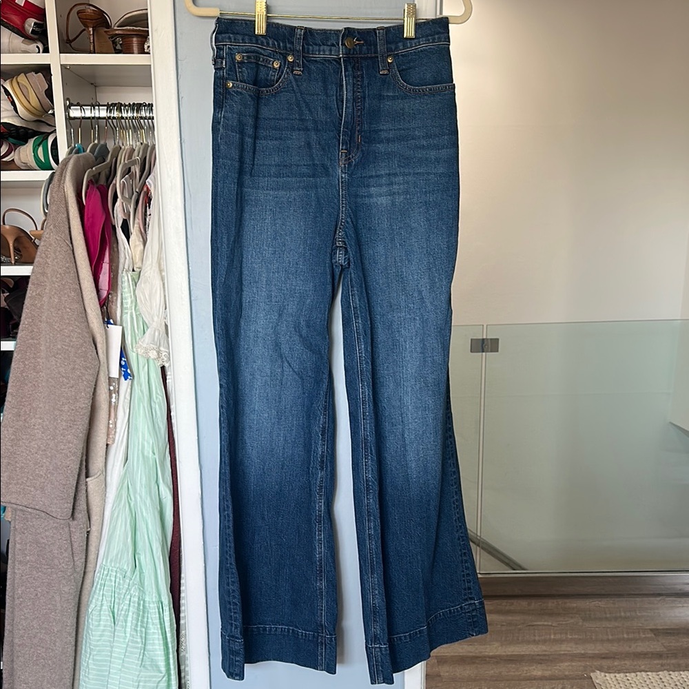 J. Crew High Rise Denim Trouser Jean